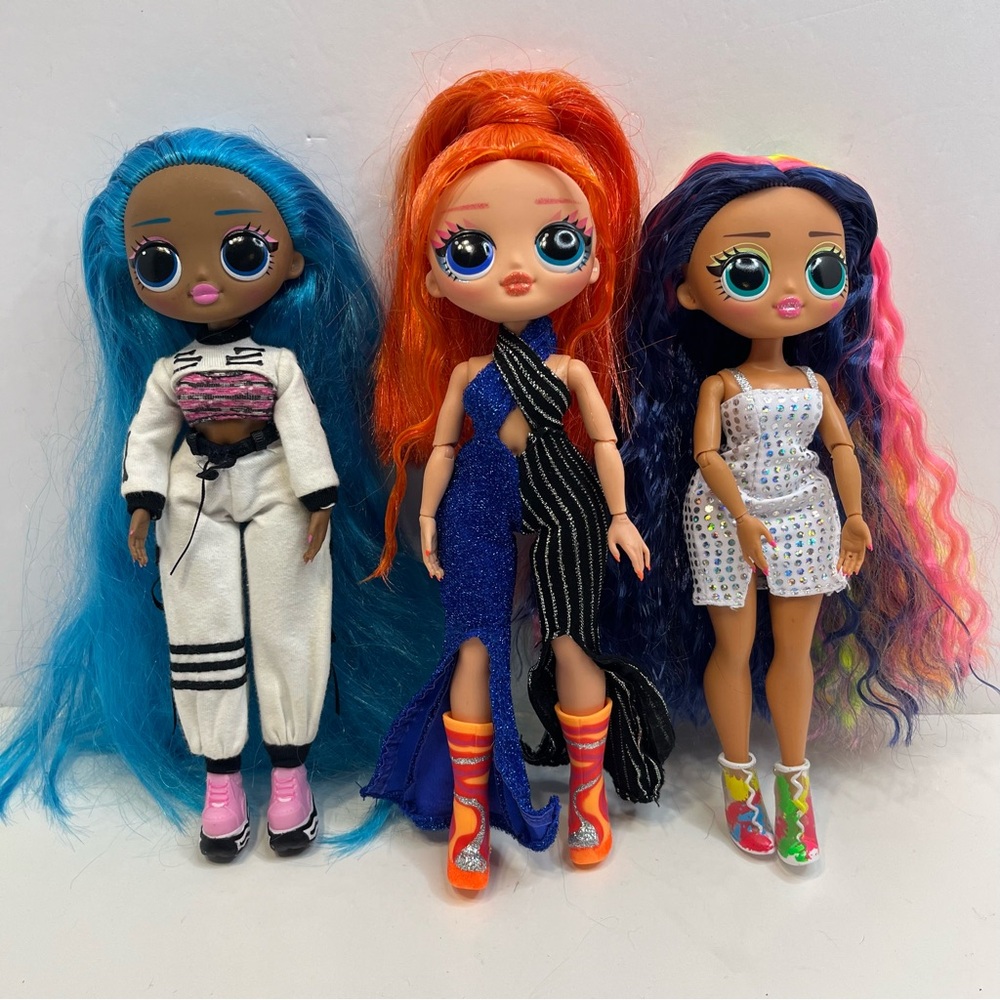 L.O.L. SURPRISE! OMG DOLL LOT sketches chillax and dance dance dance major lol